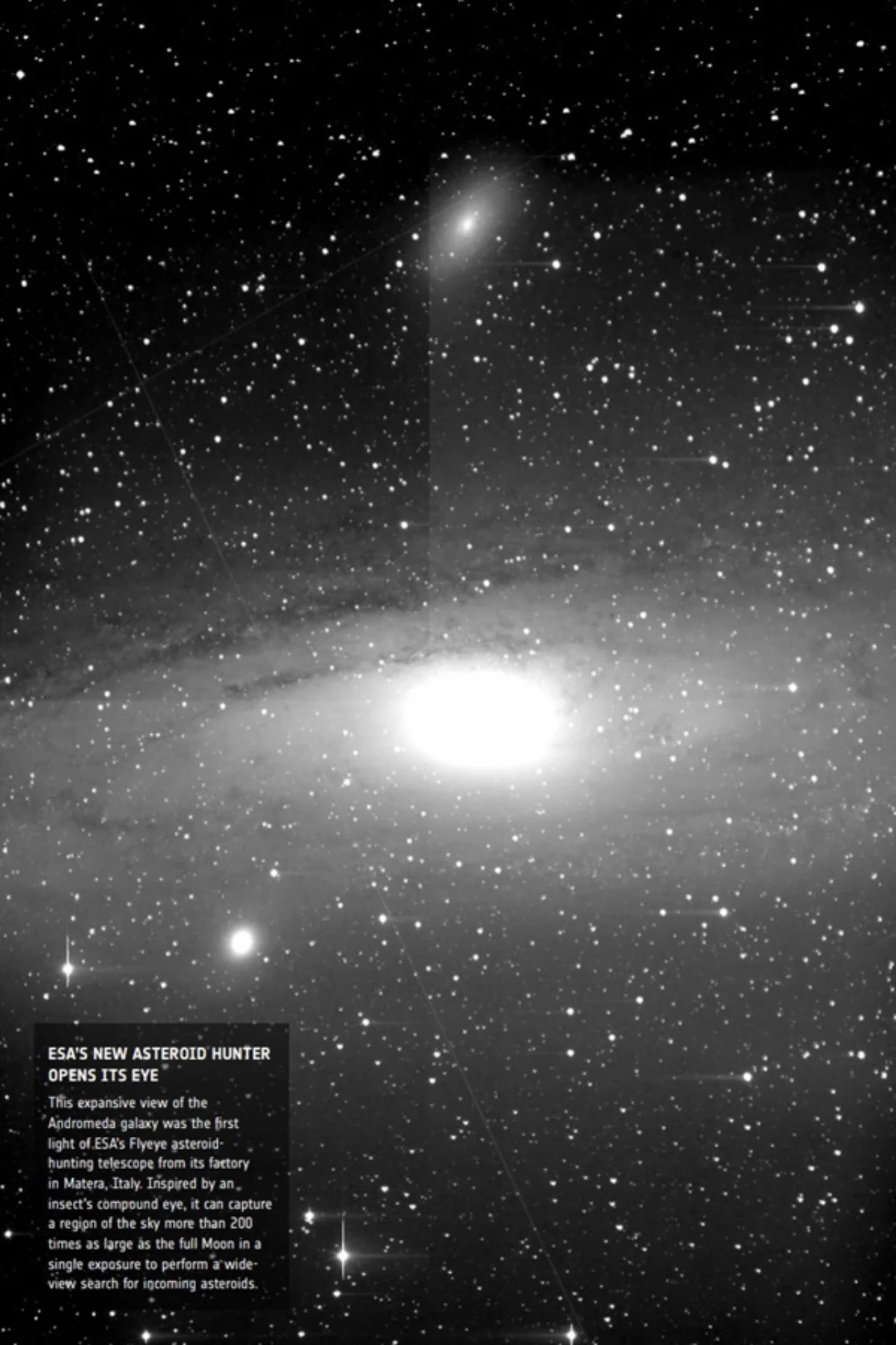 Weitreichender Blick auf die Andromeda‑Galaxie. ©ESA