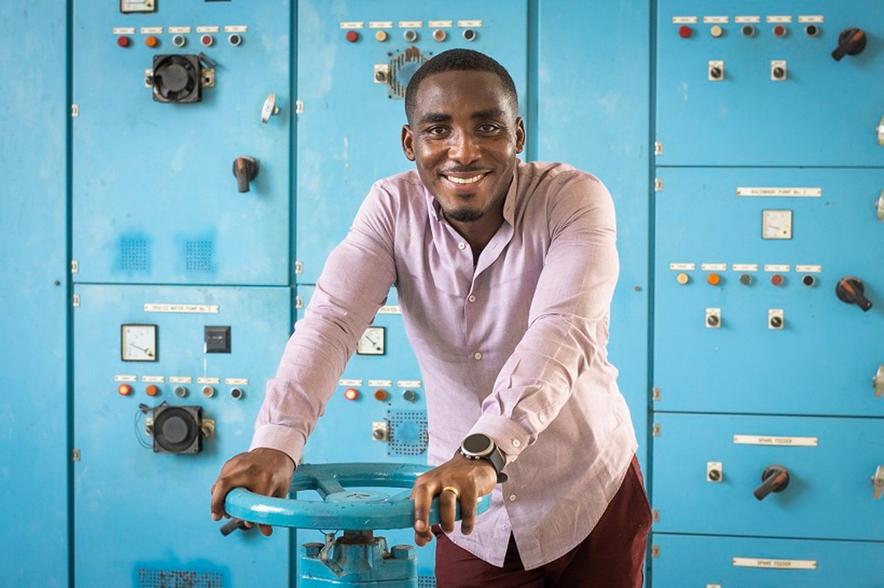 Engineer Somuah Tenkorang from the Ghana Water Company