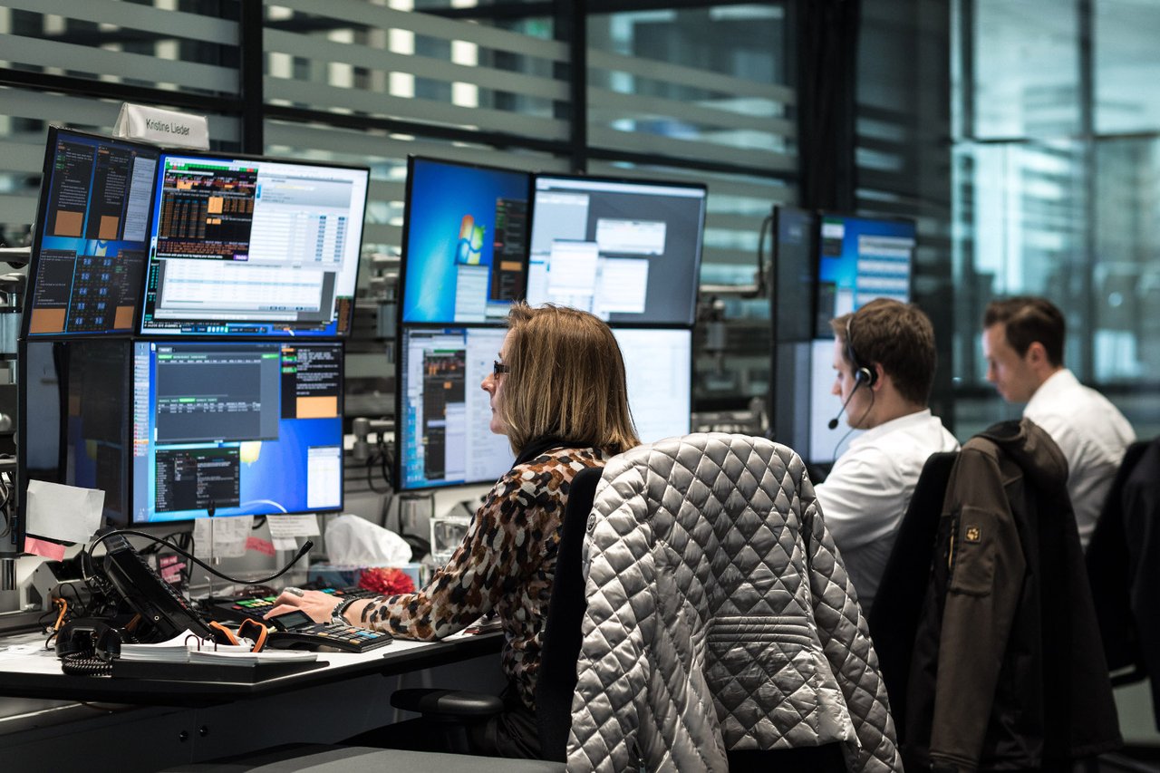 People on Trading Floor