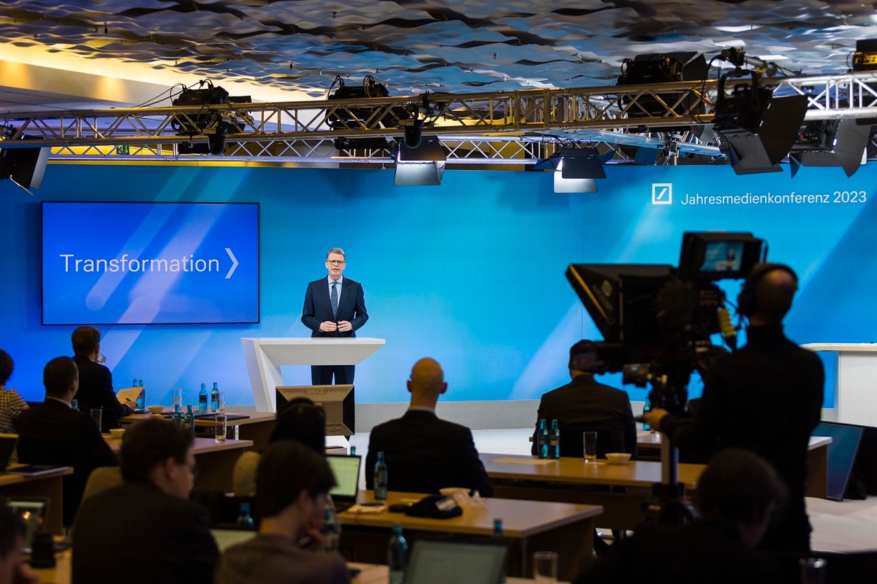 Christian Sewing at the Annual Media Conference 2023