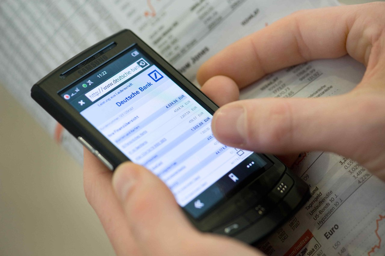 Mobile Banking with phone