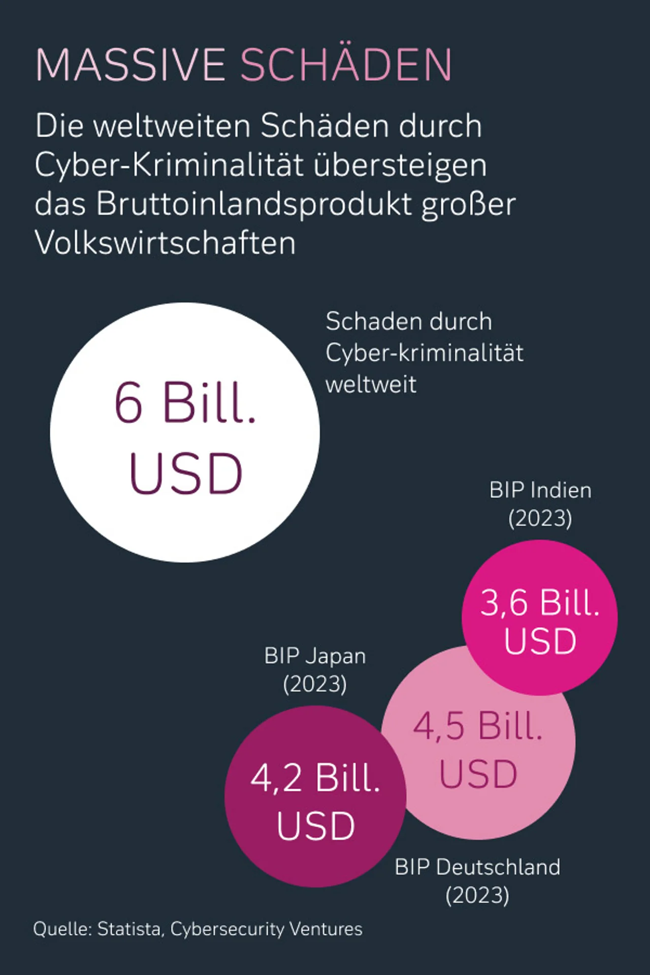 Massive Schäden durch Cyber-Kriminalität