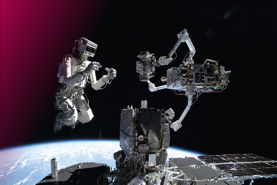 This is how AI envisions autonomous space service robots