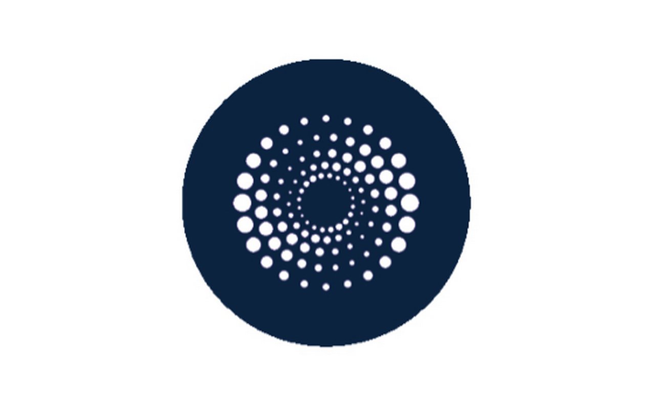 Symbol in the shape of a circle with many small circles inside.