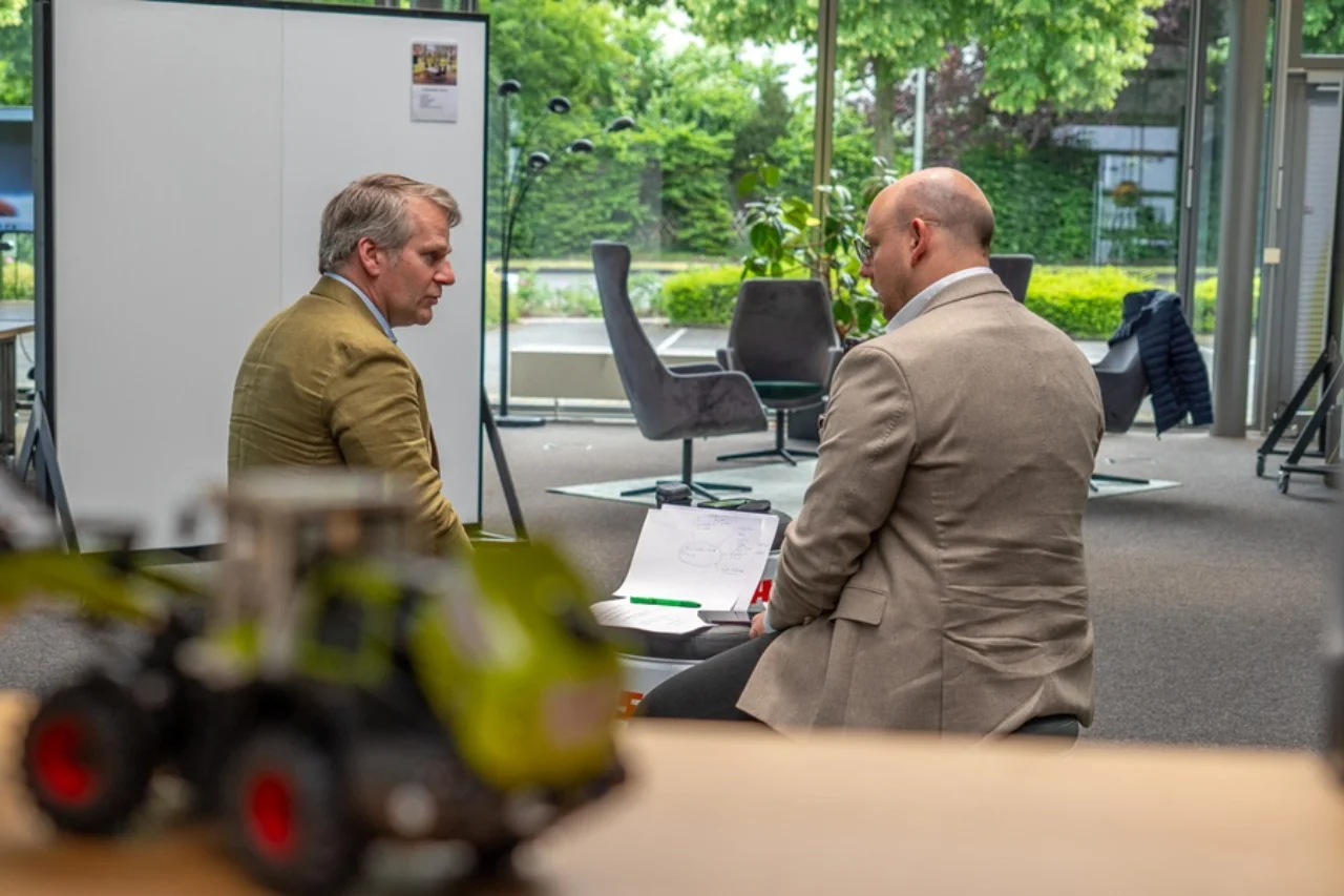 Wolf-Christian von Wendorff und Timo Bergold im Gespräch