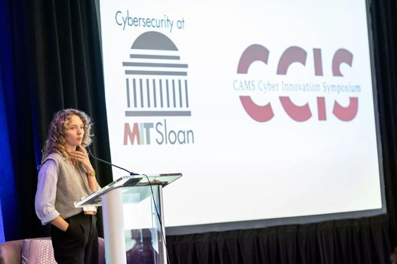 Gretchen Buermann speaking about cybersecurity