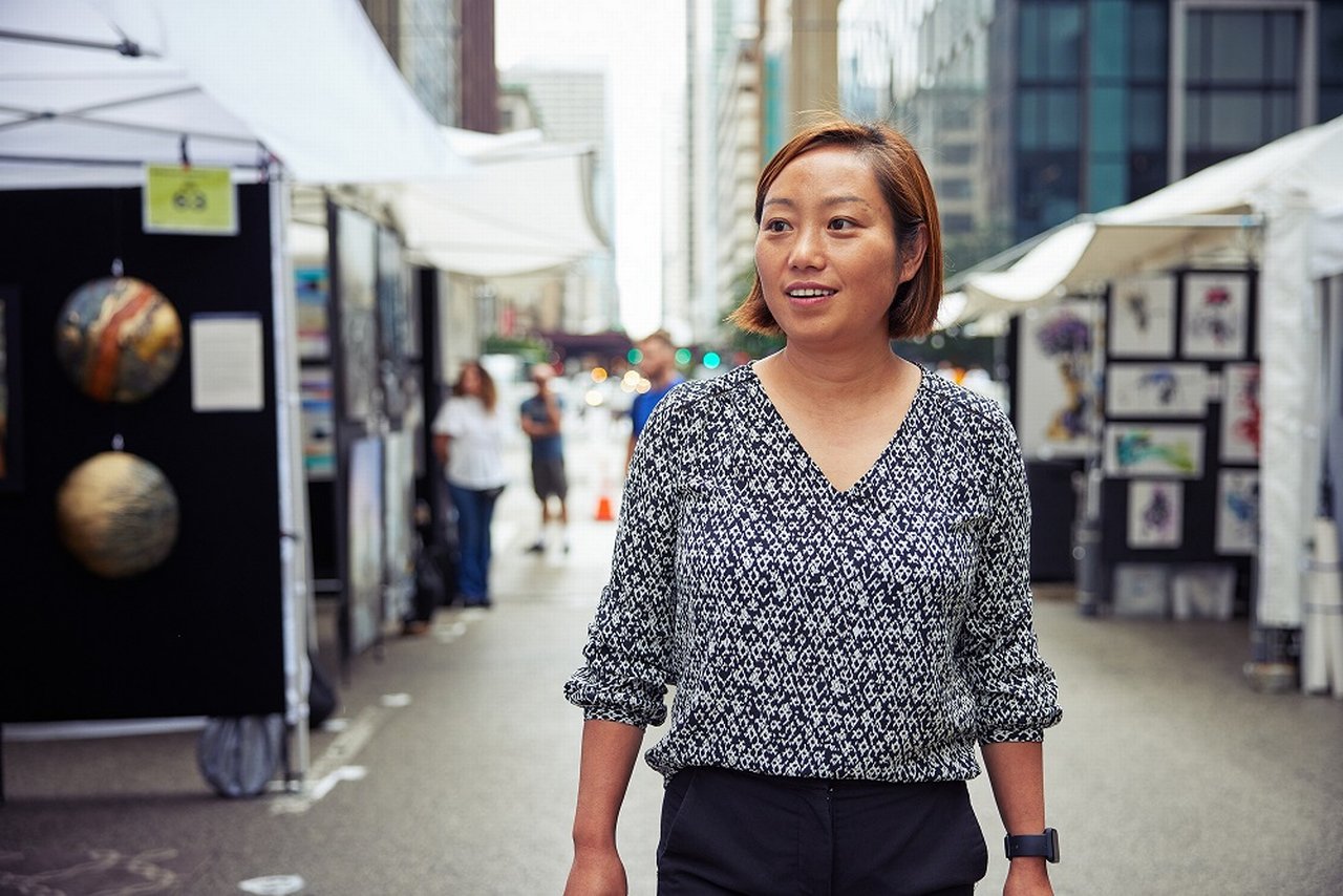 At the market