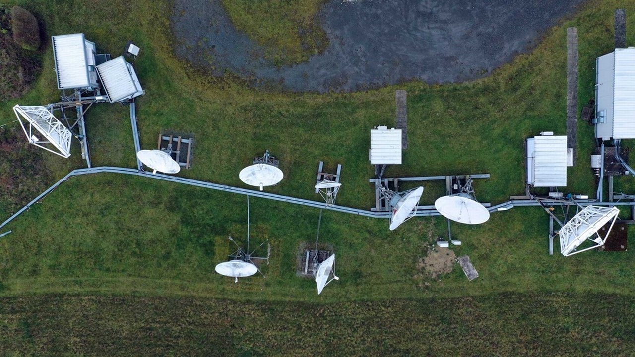 Earth station in Usingen, Germany