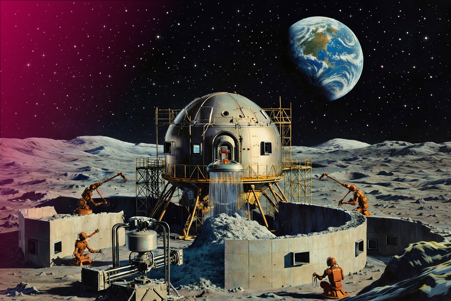 This is how AI envisions 3D printing in space