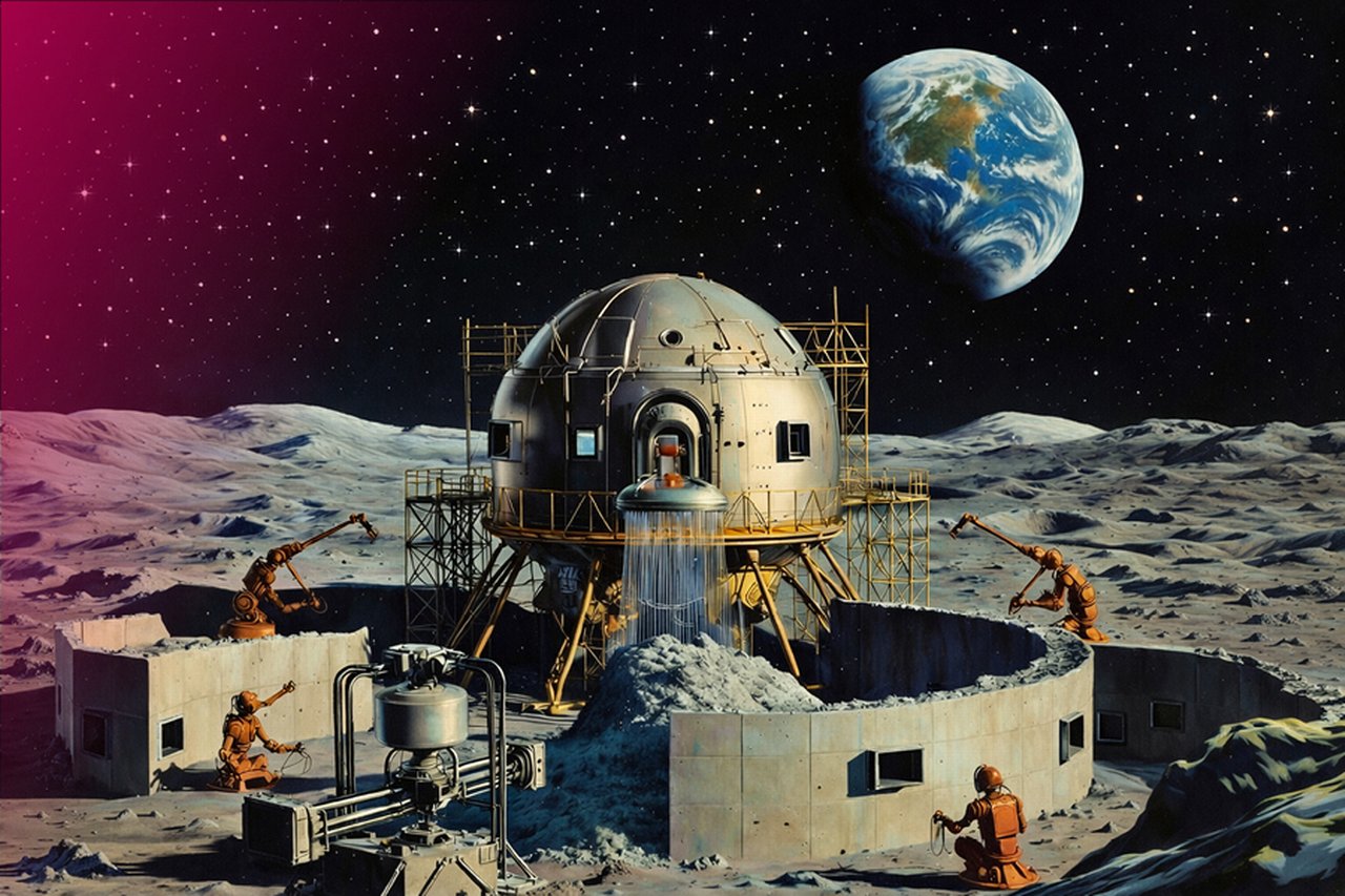 This is how AI envisions 3D printing in space