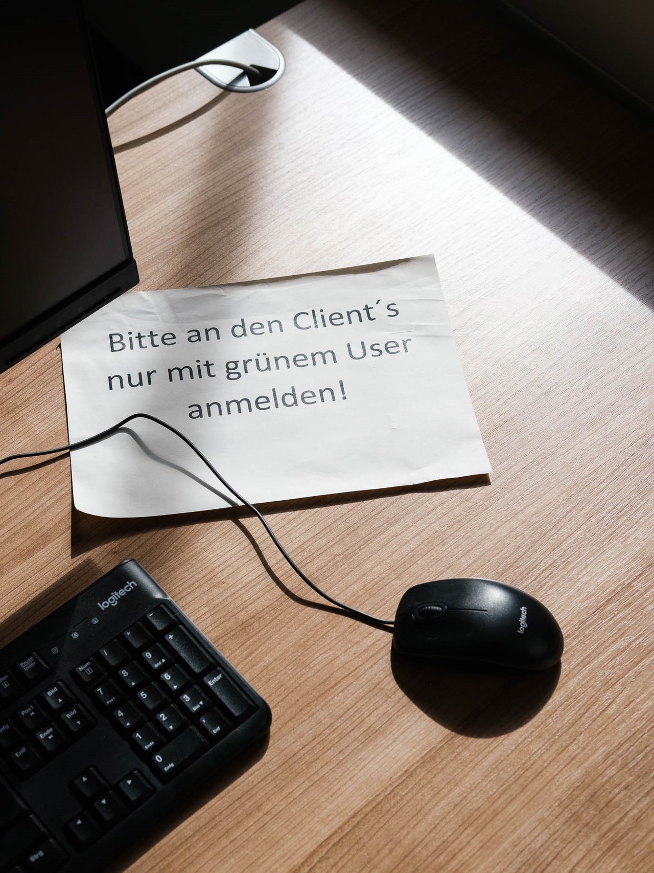 Anweisung für grüne User