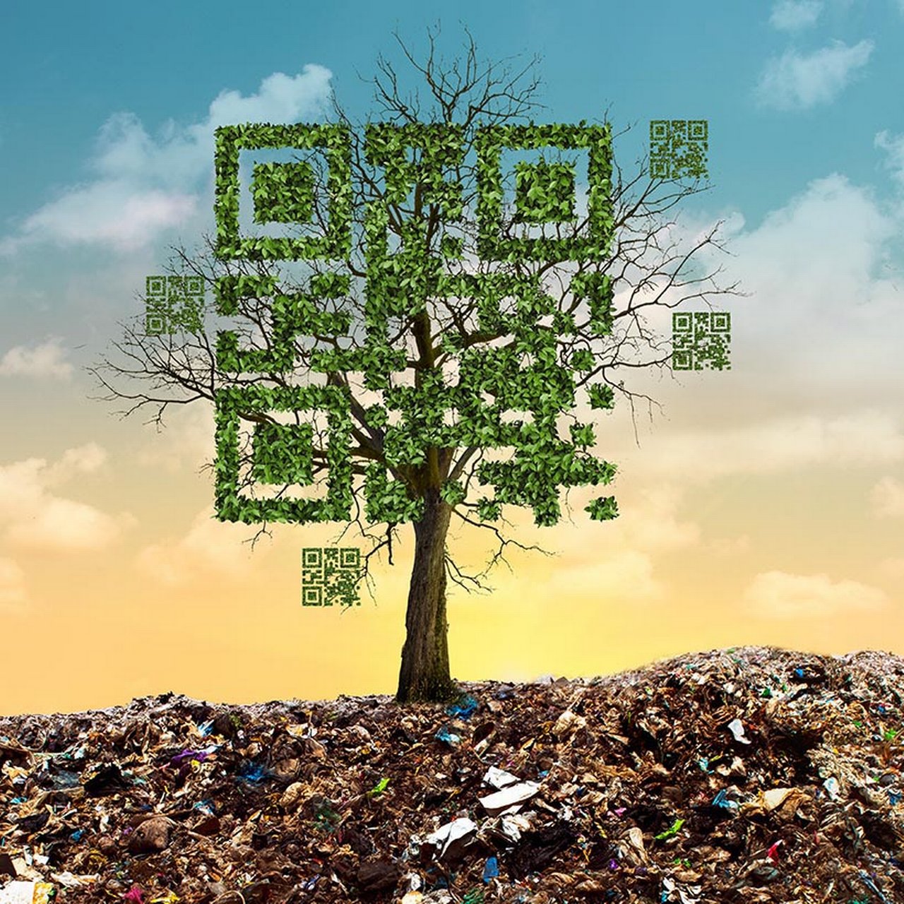 Tree with QR Code