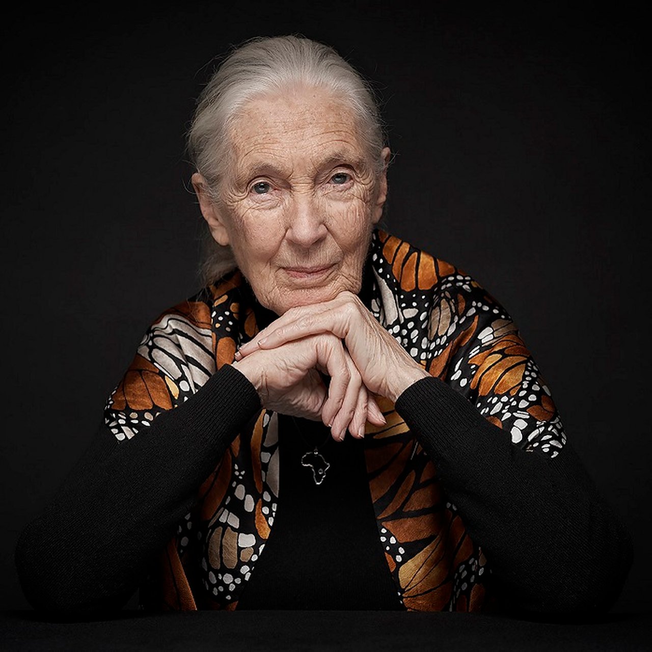Jane Goodall –  photo courtesy of Vincent Calmel