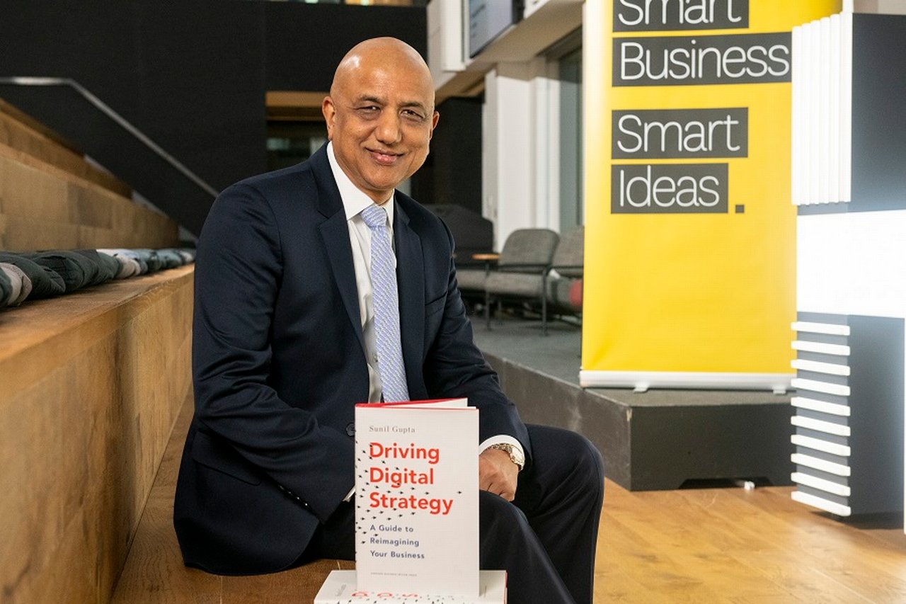 Entrepreneurial success: Sunil Gupta with book