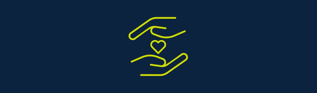 Symbol in Form von vier nebeneinander stehenden Personen.
