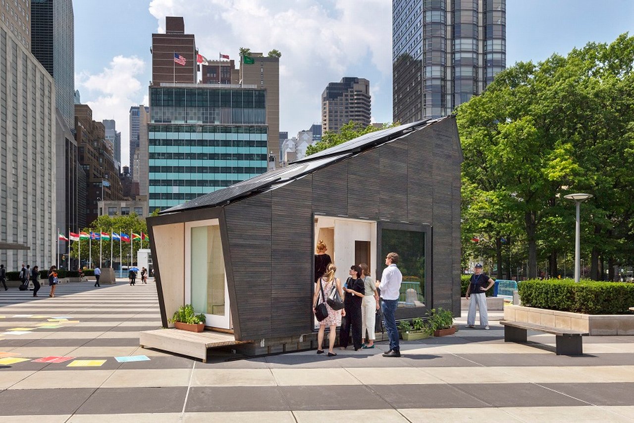 Tiny house entrance