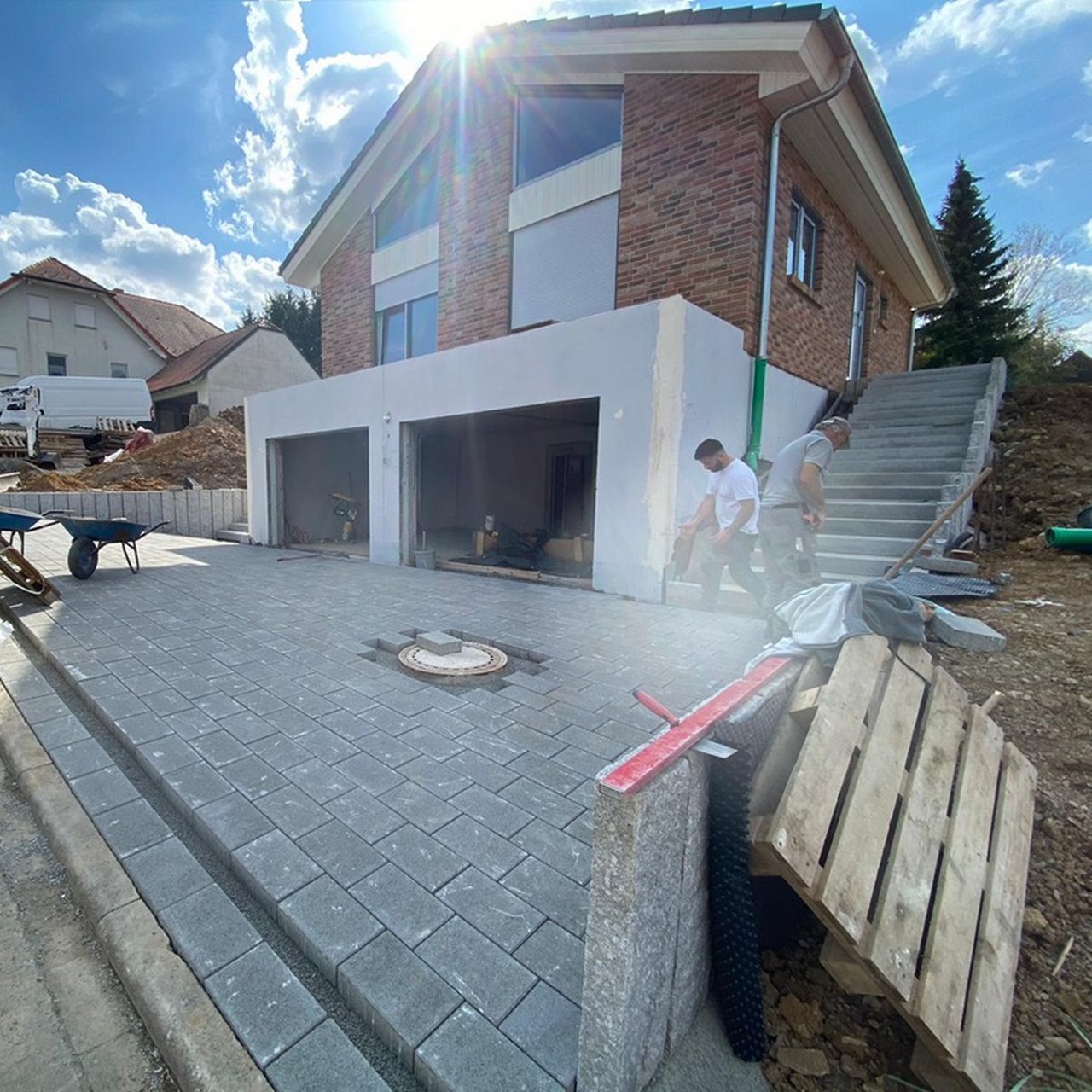 Christopher Millers Haus als Baustelle