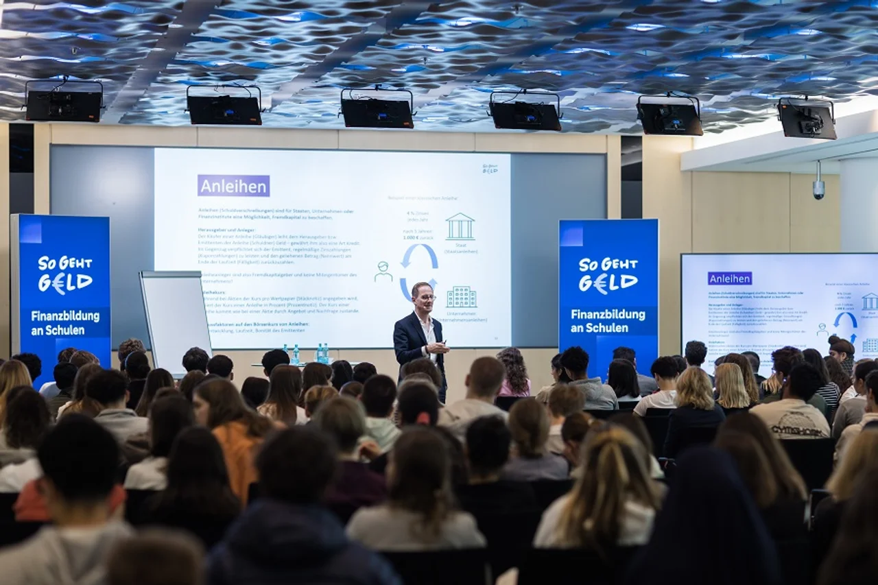 So-geht-Geld-Workshop in der Deutschen-Bank-Zentrale