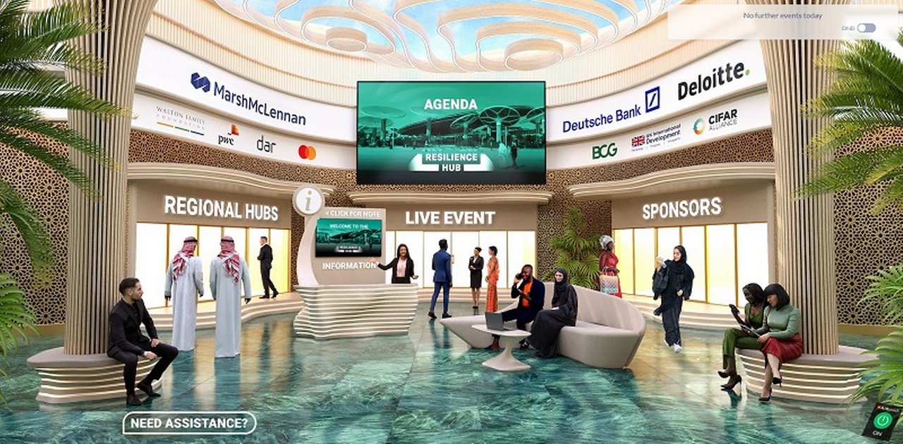 Virtual lobby of the Resilience Hub