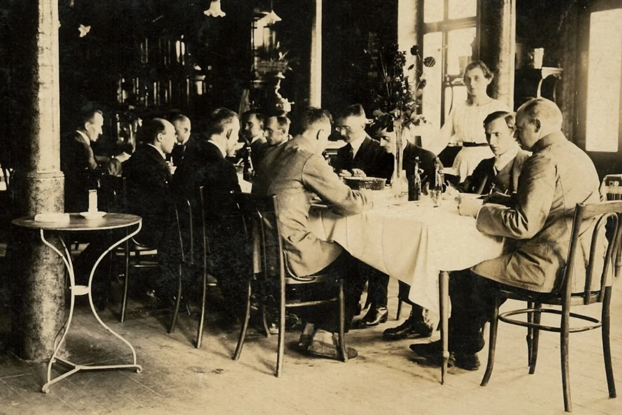 Deutsche Bank Kantine in Johannaberg 1919