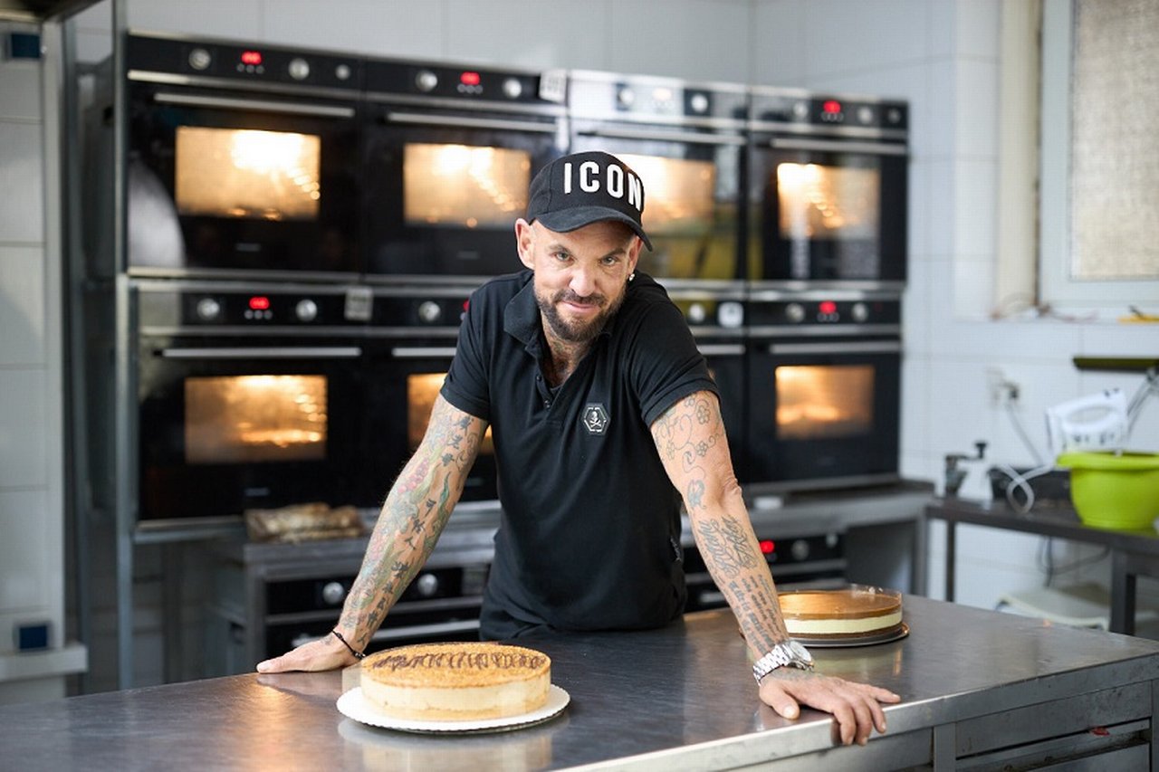 In front of the ovens