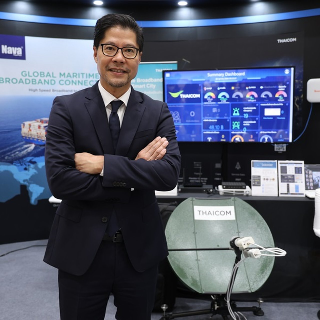 Patompob ${esc.q}Nile${esc.q} Suwansiri CEO von Thaicom