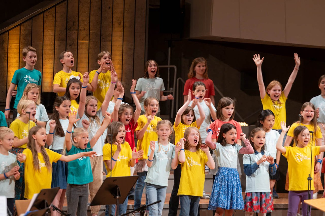 Children on the stage