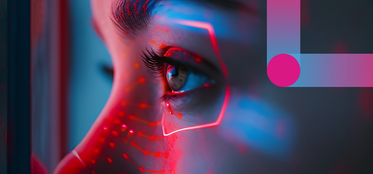 Woman watching data