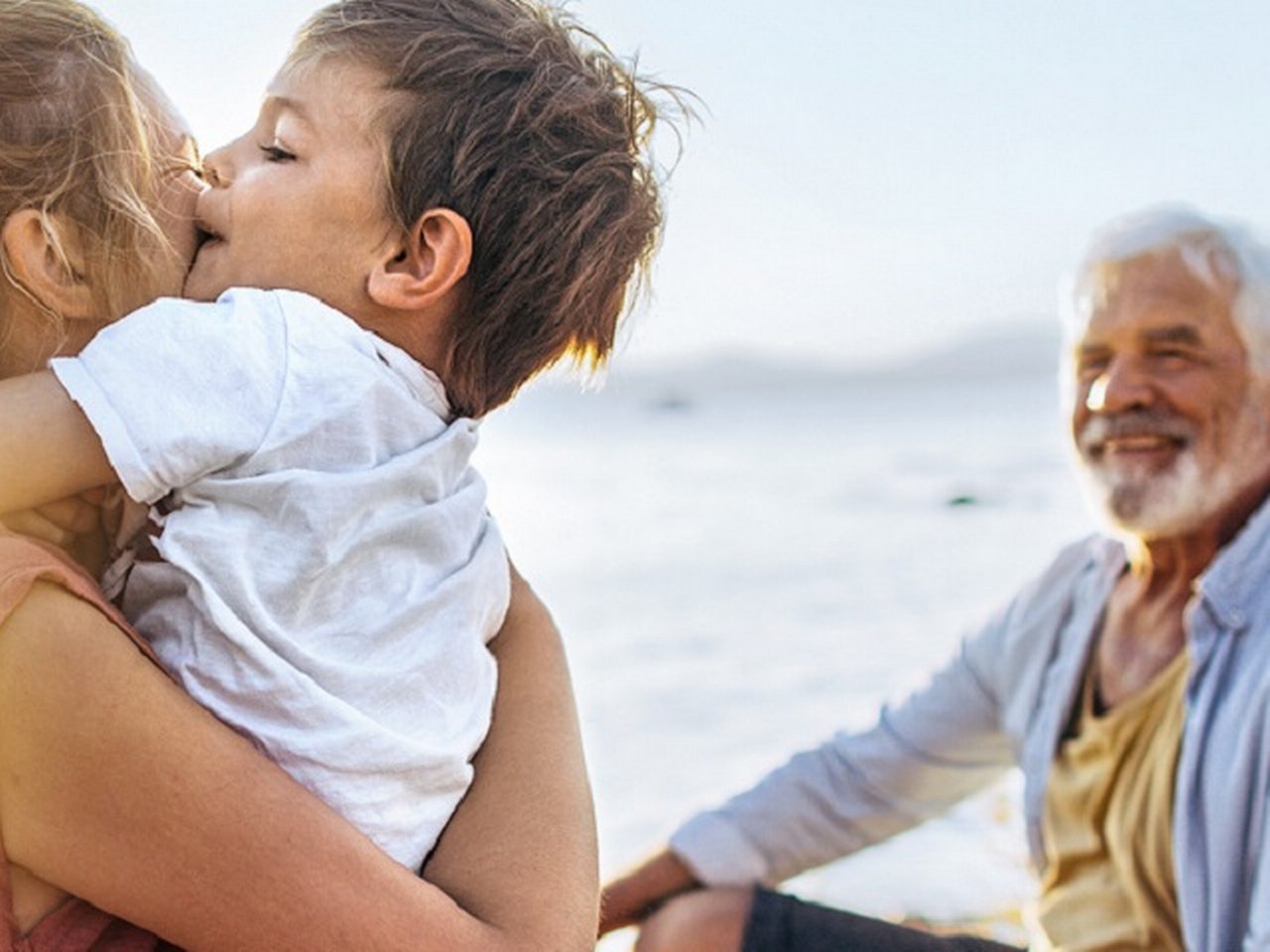 Familie am Strand