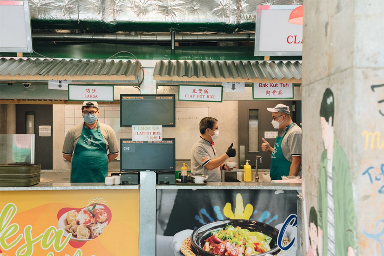 Koh Seng Choon in the kitchen