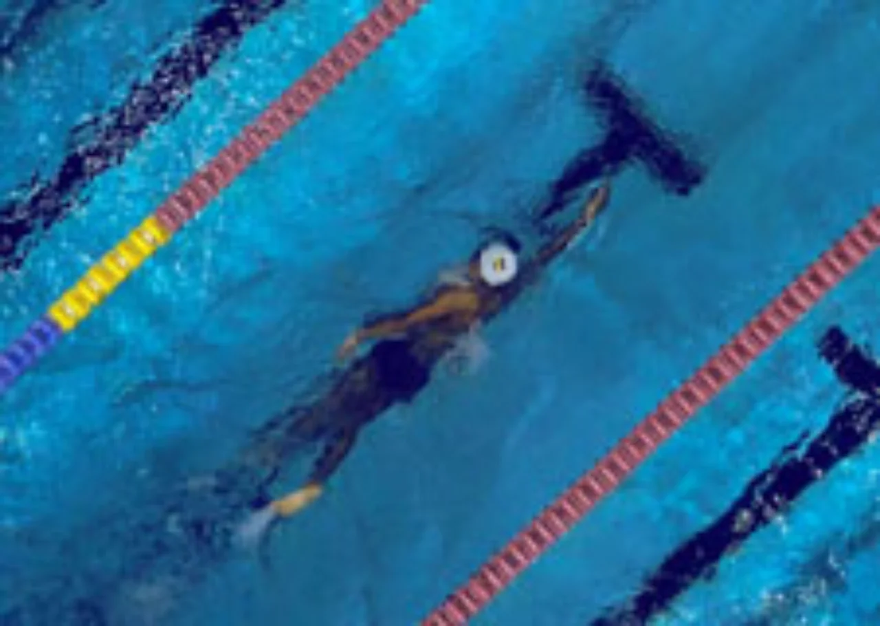 Eine Schwimmerin