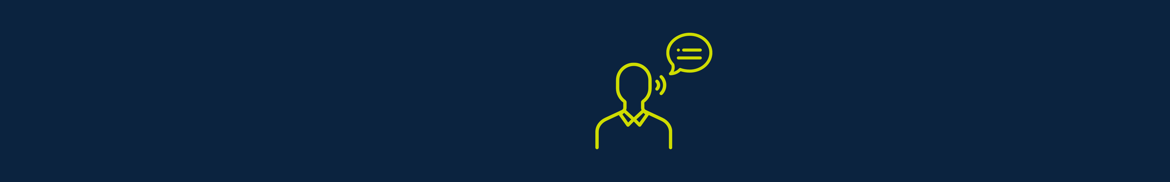 Symbol in the form of a person who is listening to a message.
