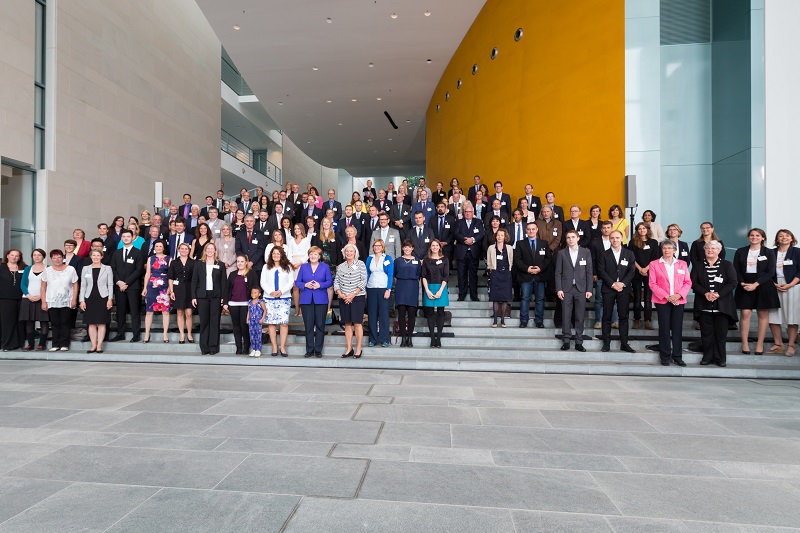 startsocial award ceremony with German Chancellor Dr. Angela Merkel in the Federal Chancellery, Berlin