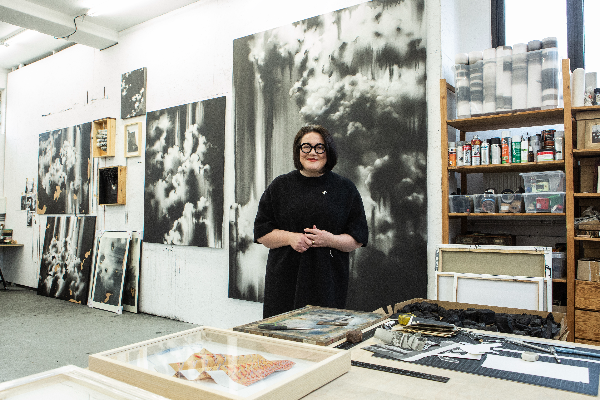 lucia-tallova-in-her-studio-with-monochrome-art