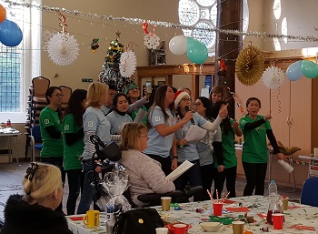 Christmas-party-at-a-community-centre-in-London-Poplar