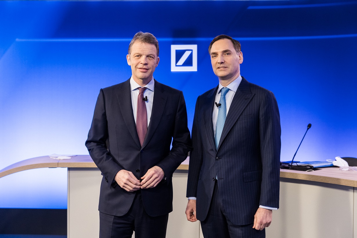 Jahresmedienkonferenz – Christian Sewing und James von Moltke