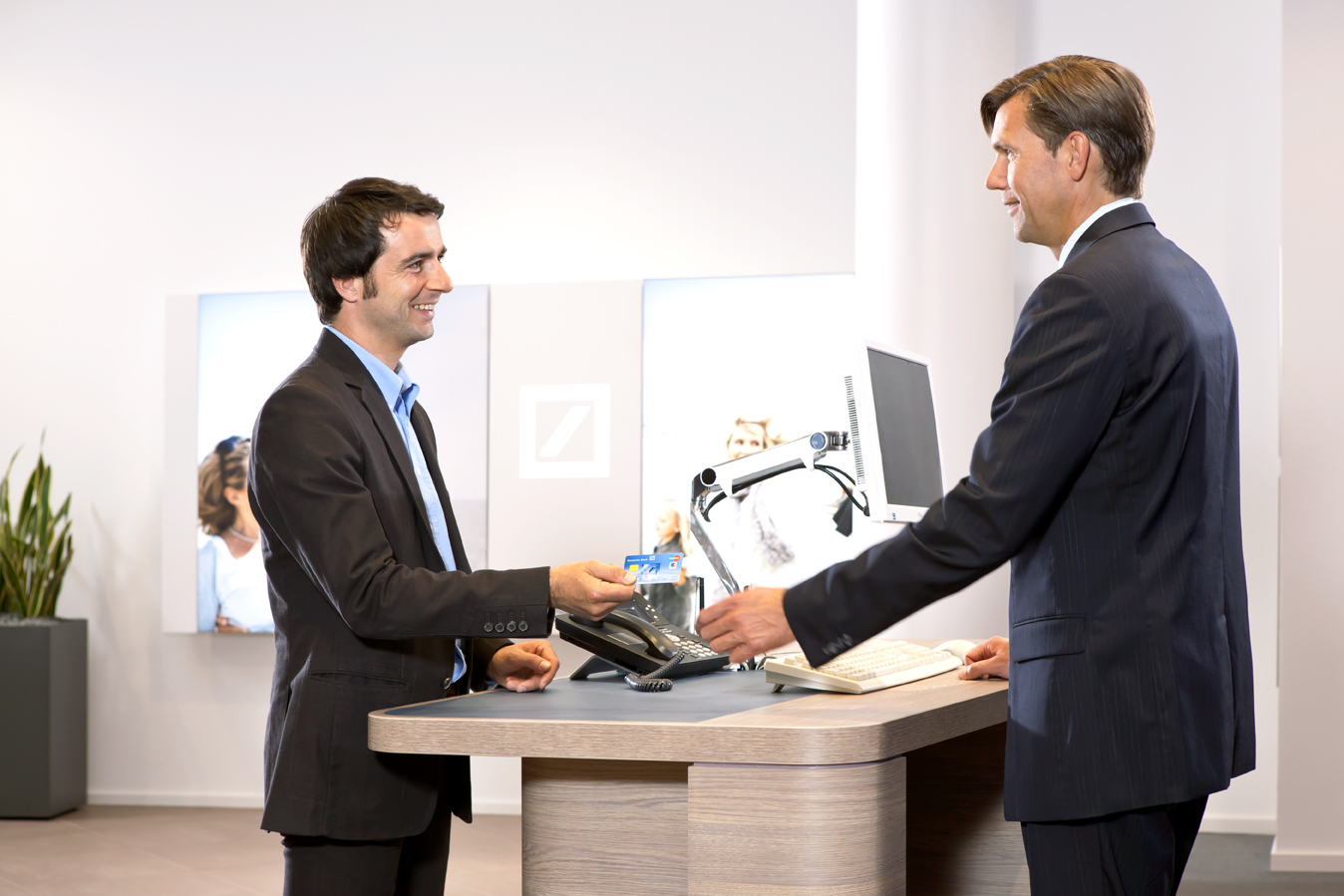 Bank transactions completed with individual assistance