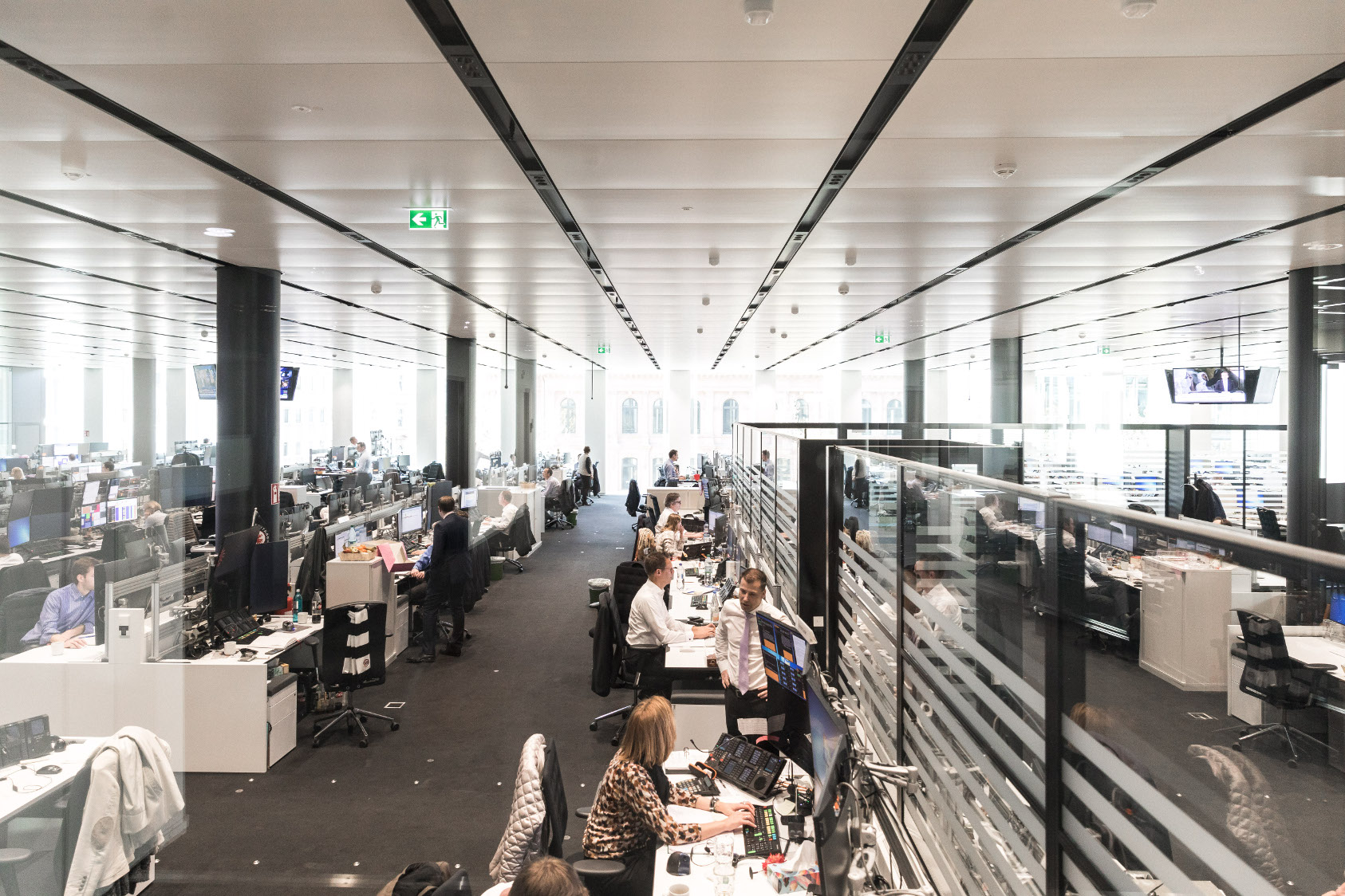 Händler am Arbeitsplatz