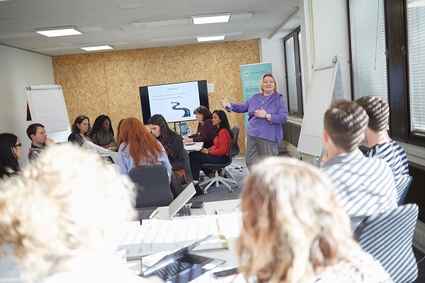 Mentees during a workshop