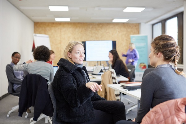 Mentees during a workshop