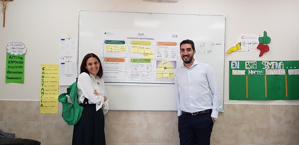 Deutschbankers at school in Spain