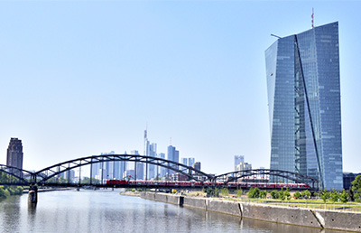 Die Europäische Zentralbank in Frankfurt am Main