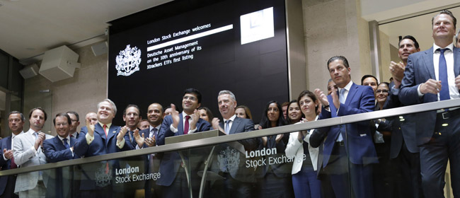 Nicolas Moreau rings the bell at LSE