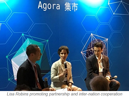 Lisa Robins promoting partnership and inter-nation cooperation