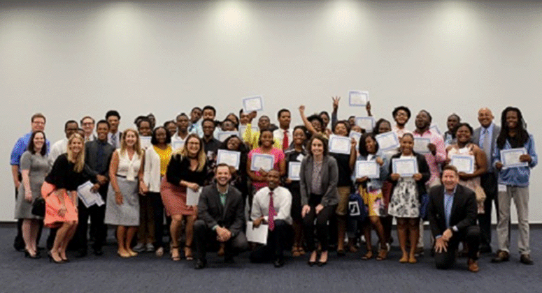 Students receiving a Certificate of Completion