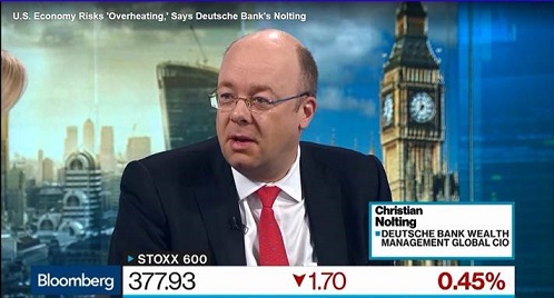Christian Nolting in a television interview on Bloomberg