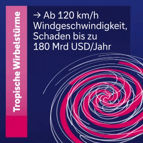 Tropische Wirbelst&uuml;rme ab 120km/h Windgeschwindigkeit richten bis zu 180 Mrd US Dollar Schaden pro Jahr an