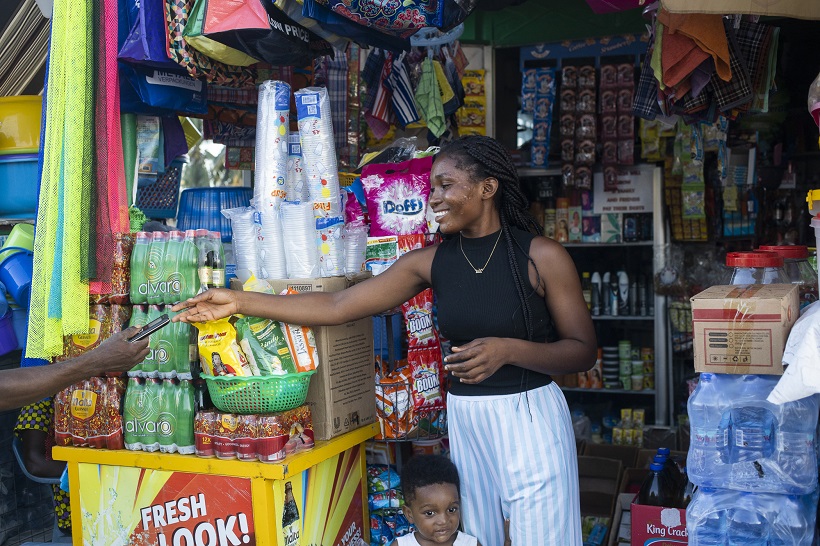 Shop owner Milicent Nyaho