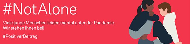 #NotAlone: Unterst&uuml;tzung f&uuml;r junge Menschen.